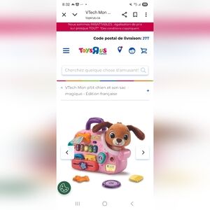 V Tech - My little dog and his magic bag - FRENCH